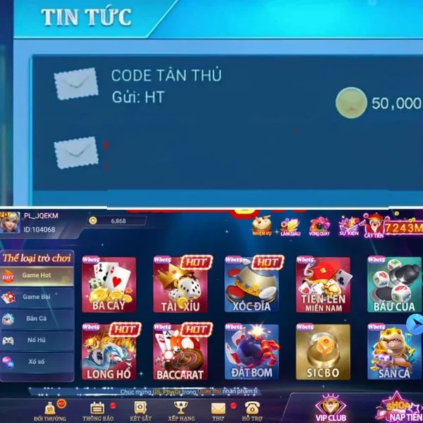 Lưu ý trong hướng dẫn nhập code IWIN68