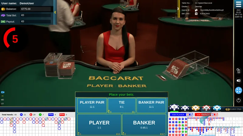 Game Baccarat Speed có luật chơi độc đáo và thú vị