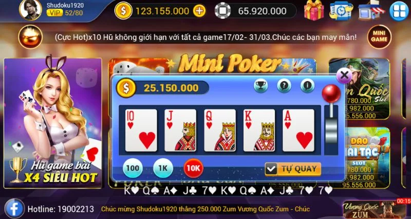 Giới thiệu về trò chơi rút gọn đầy hấp dẫn mini poker