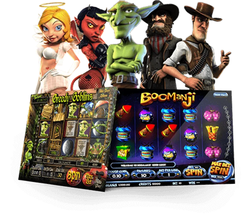 Giao diện chính của một trò chơi 3D slot với đồ họa tinh tế và hiệu ứng bắt mắt.