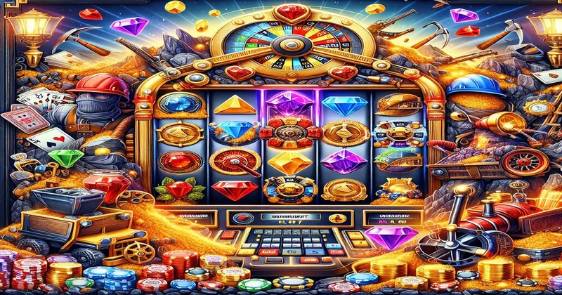 Giao diện slot game điển hình với các biểu tượng và payline hiển thị rõ ràng.