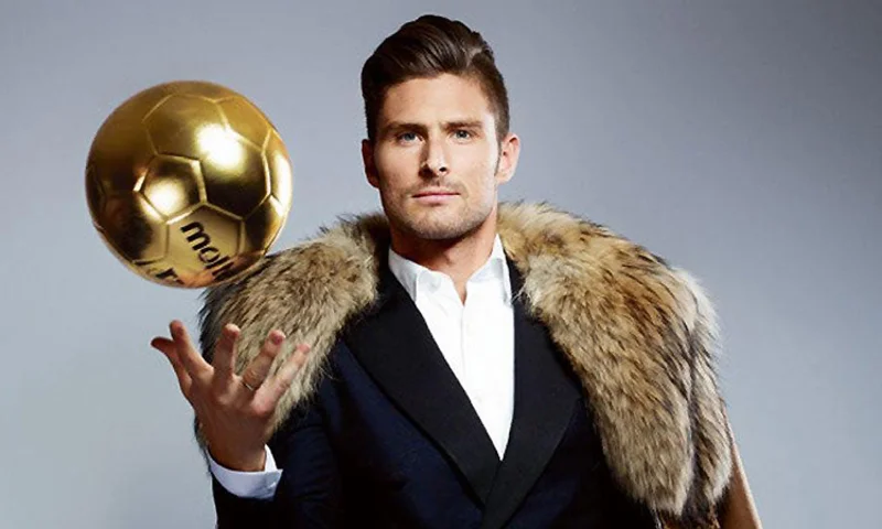 Olivier Giroud với vẻ đẹp lịch lãm, mang đậm chất Pháp.