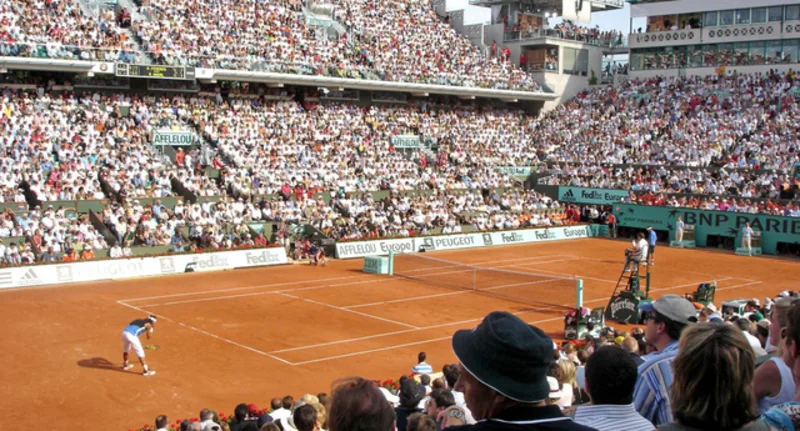 Sân đất nện thường xuất hiện trong các giải đấu lớn như Roland Garros.