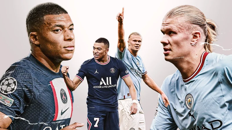 Haaland và Mbappé, hai cái tên nổi bật trong danh sách cầu thủ đắt giá nhất thế giới năm 2024.