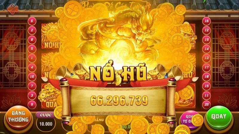 Giao diện trò chơi khi kích hoạt Bonus Game với các lựa chọn giải thưởng.